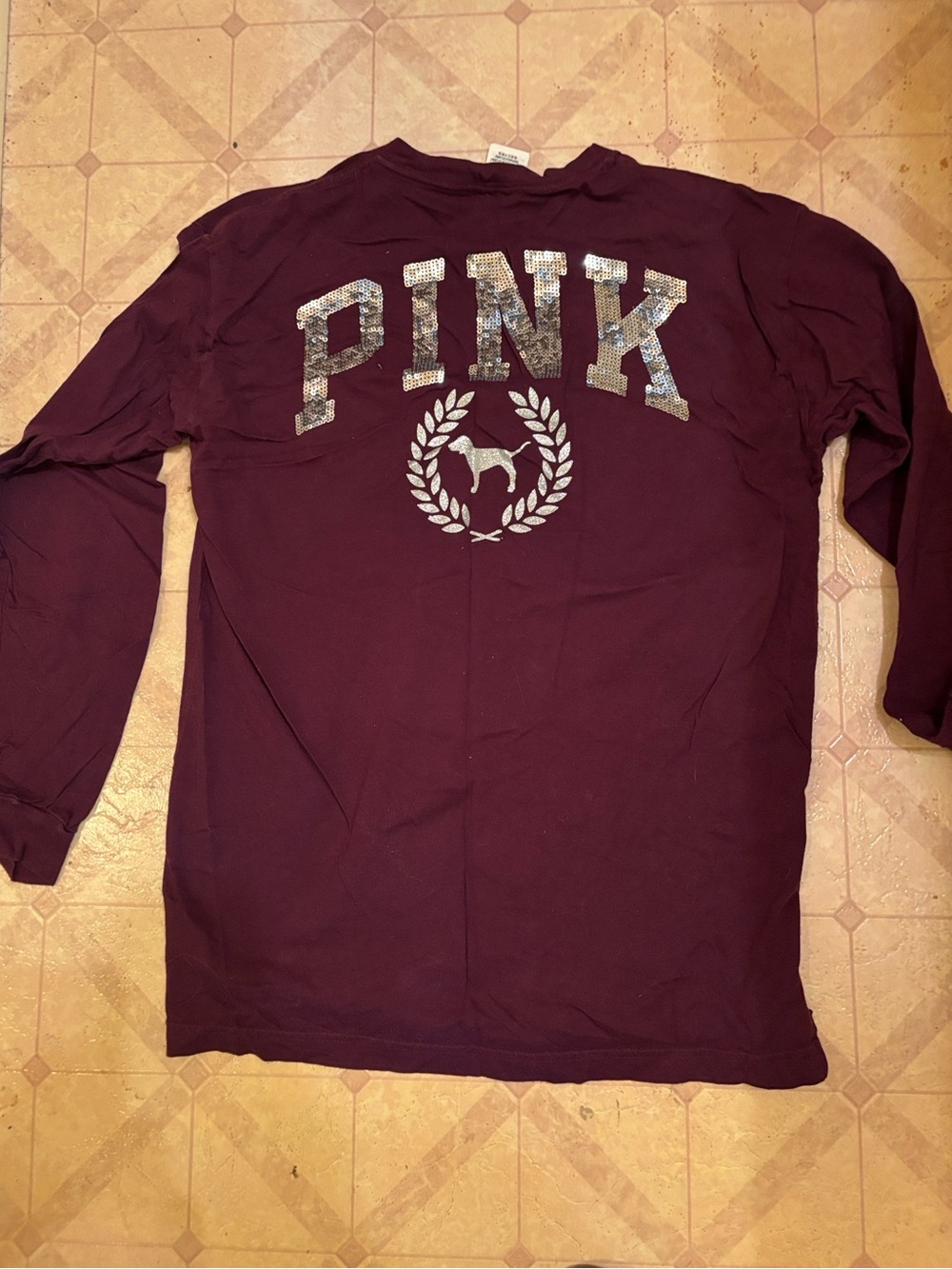 Pink Victoria’s Secret Bling Long Sleeve Size S